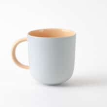 mug-blue-apricot minimal coffee mug