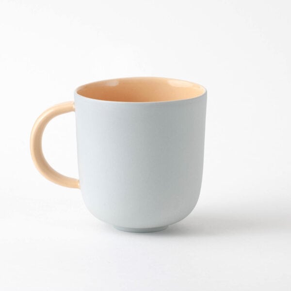 mug-blue-apricot minimal coffee mug