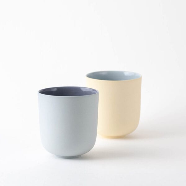 colorful porcelain cups