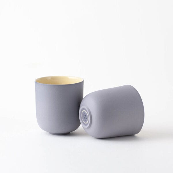 a pair of minimal cups size tall