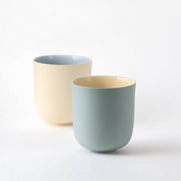 tall-pair-sage-yellow-blue minimal tall cups