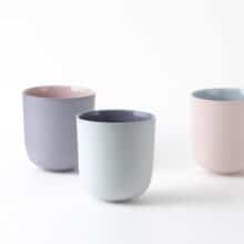 colorful porcelain cups