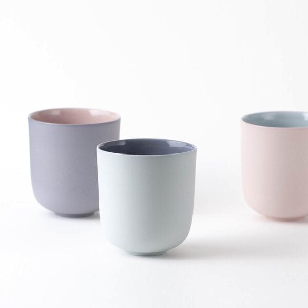 colorful porcelain cups