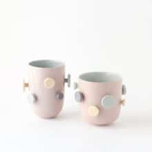A pair of unique cups