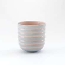 stripy_blue_pink Stripy fluted cup