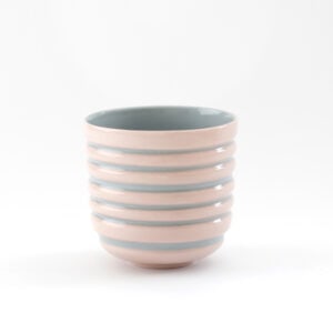Stripy fluted cup