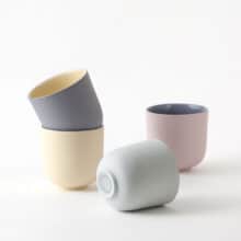 espresso-four-yellow-blue-pink-blueberry a set of minimal espresso cups