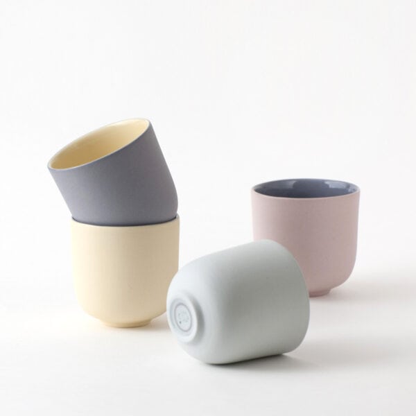 espresso-four-yellow-blue-pink-blueberry a set of minimal espresso cups
