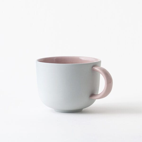 modern cup with a handle