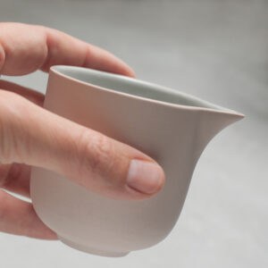 small minimal creamer in hand
