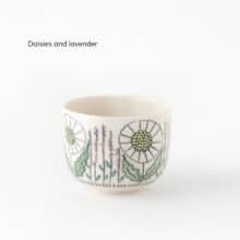 Swedish-Summer-color-daisy-lavender cup with lavender