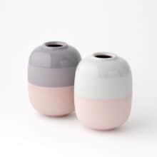 duo-pair-blueberry-blue-pink a pair of small vases