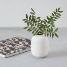 duo-white-with-a-book small white vase duo