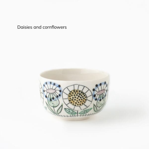 Swedish-summer-mini-daisies-cornflowers small cup with daisies pattern