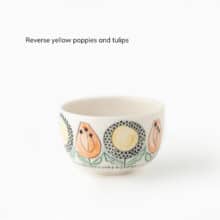 Swedish-summer-mini-reverse-yellow-poppies-tulips small cup with tulip pattern
